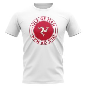 Isle Of Man Football Badge T-Shirt (White) Isle Of Man Football Badge T-Shirt (White)
