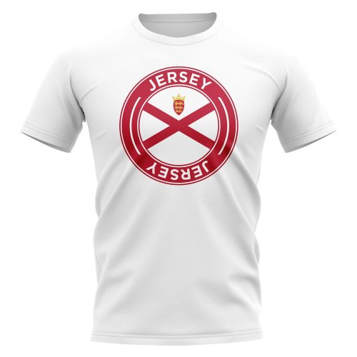 Jersey Football Badge T-Shirt (White)
