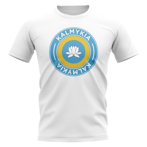 Kalmykia Football Badge T-Shirt (White)