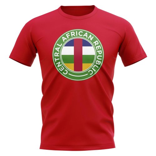 Central African Republic Football Badge T-Shirt (Red)