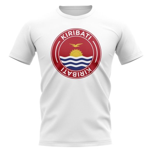 Kiribati Football Badge T-Shirt (White)