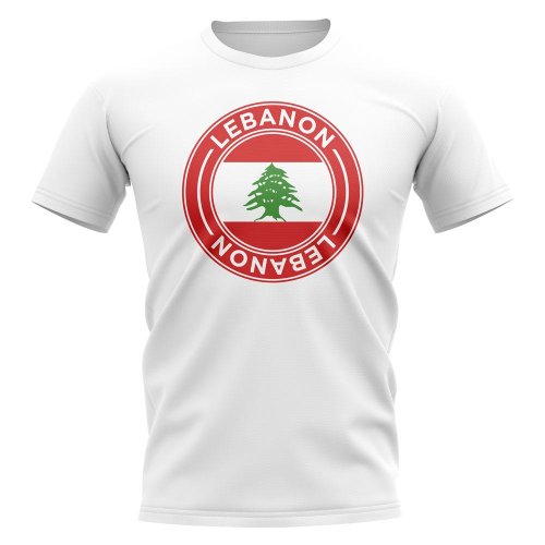 Lebanon Football Badge T-Shirt (White)