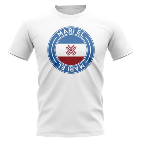 Mari El Football Badge T-Shirt (White)