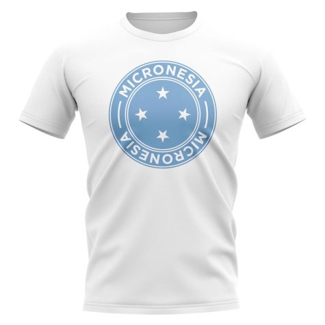 Micronesia Football Badge T-Shirt (White)