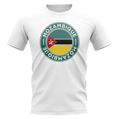 Mozambique Football Badge T-Shirt (White)