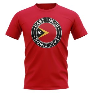 East Timor Football Badge T-Shirt (Red)