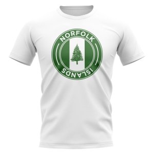 Norfolk Islands Football Badge T-Shirt (White) Norfolk Islands Football Badge T-Shirt (White)