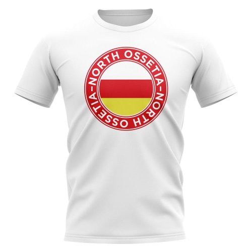 North Ossetia Football Badge T-Shirt (White)