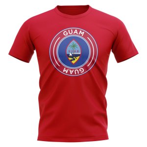 Guam Football Badge T-Shirt (Red) Guam Football Badge T-Shirt (Red)