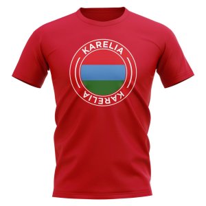 Karelia Football Badge T-Shirt (Red) Karelia Football Badge T-Shirt (Red)