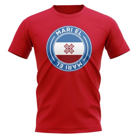 Mari El Football Badge T-Shirt (Red)