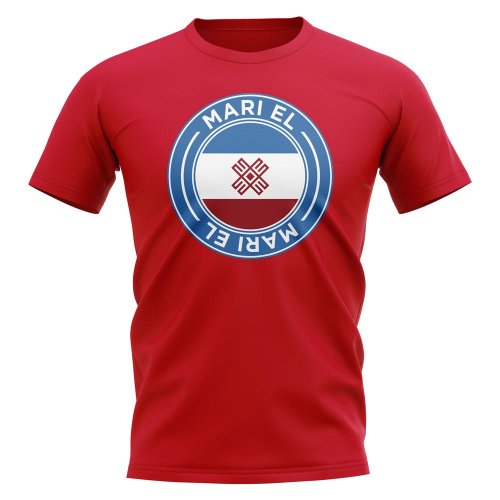 Mari El Football Badge T-Shirt (Red)