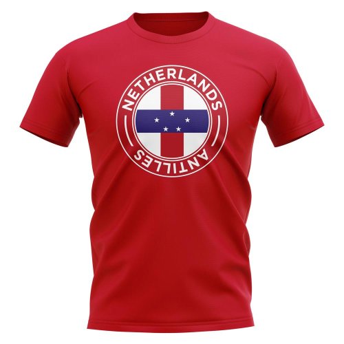 Netherlands Antilles Football Badge T-Shirt (Red)