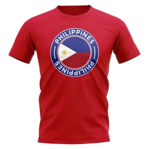 Philippines Football Badge T-Shirt (Red)