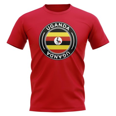 Uganda Football Badge T-Shirt (Red)