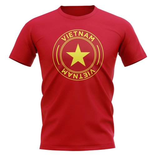 Vietnam Football Badge T-Shirt (Red)