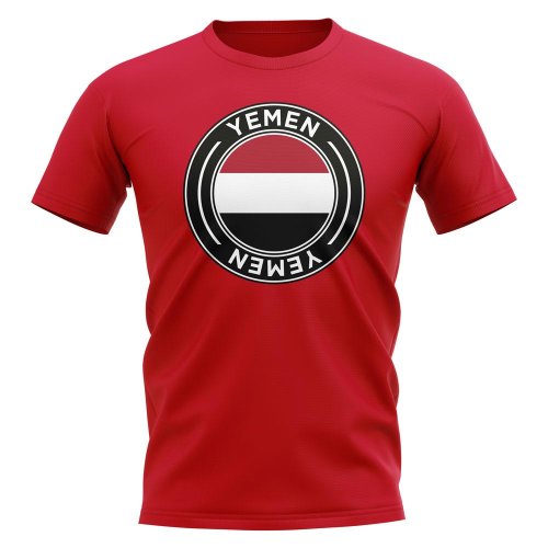 Yemen Football Badge T-Shirt (Red)