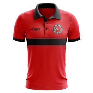 East Timor Concept Stripe Polo Shirt (Red)