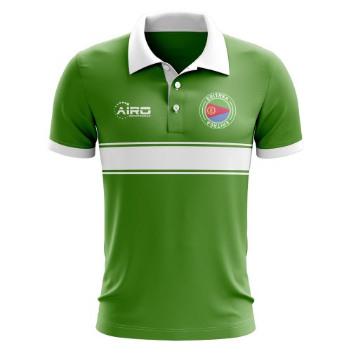 Eritrea Concept Stripe Polo Shirt (Green)