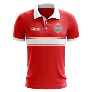 Karelia Concept Stripe Polo Shirt (Red)