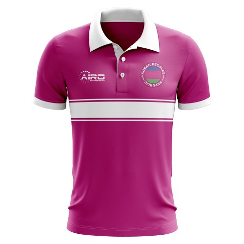 Kuban Peoples Republic Concept Stripe Polo Shirt (Pink)