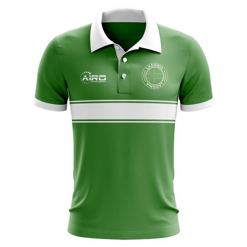 Ladonia Concept Stripe Polo Shirt (Green)