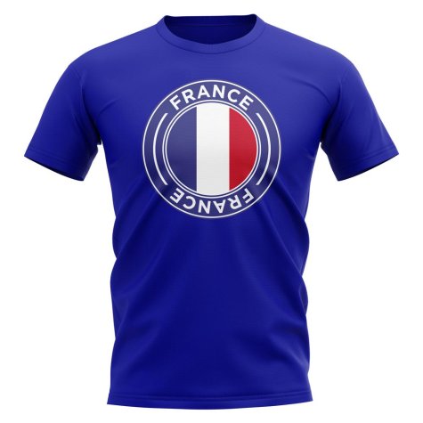 France Football Badge T-Shirt (Royal)