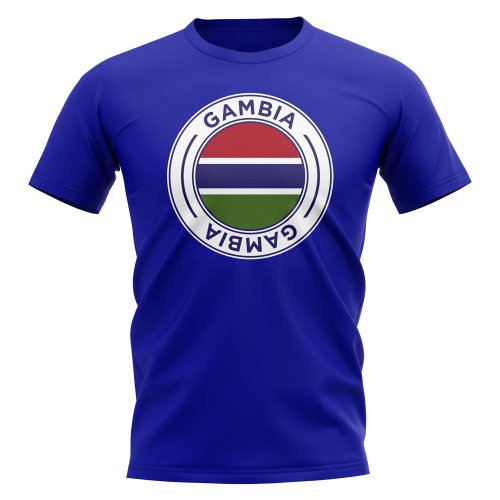 Gambia Football Badge T-Shirt (Royal)