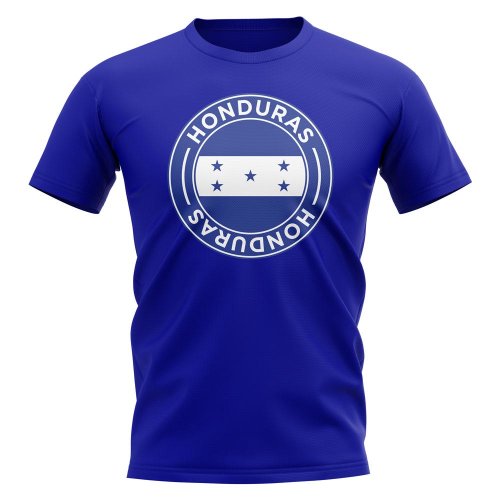 Honduras Football Badge T-Shirt (Royal)