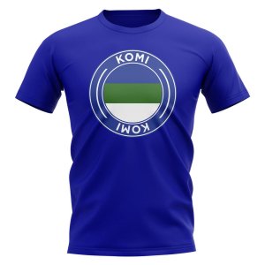 Komi Football Badge T-Shirt (Royal) Komi Football Badge T-Shirt (Royal)