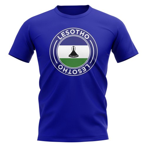 Lesotho Football Badge T-Shirt (Royal)