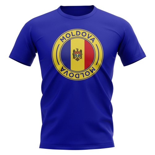 Moldova Football Badge T-Shirt (Royal)