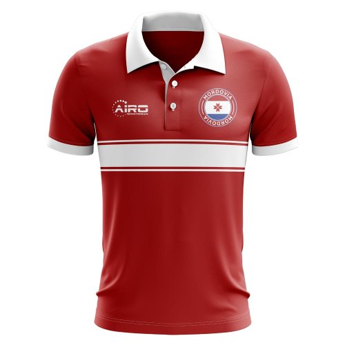 Mordovia Concept Stripe Polo Shirt (Red)