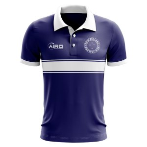 New Zealand Concept Stripe Polo Shirt (Navy)