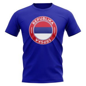 Republika Srpska Football Badge T-Shirt (Royal) Republika Srpska Football Badge T-Shirt (Royal)