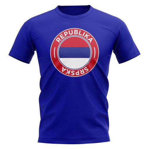 Republika Srpska Football Badge T-Shirt (Royal)