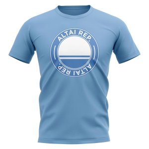Altai Republic Football Badge T-Shirt (Sky) Altai Republic Football Badge T-Shirt (Sky)