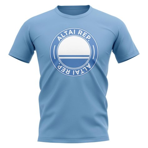 Altai Republic Football Badge T-Shirt (Sky)