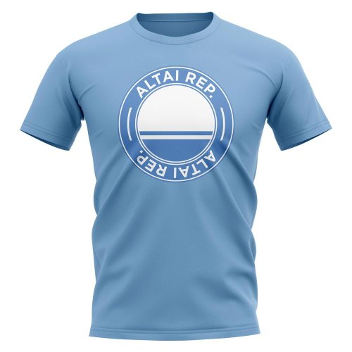 Altai Republic Football Badge T-Shirt (Sky)