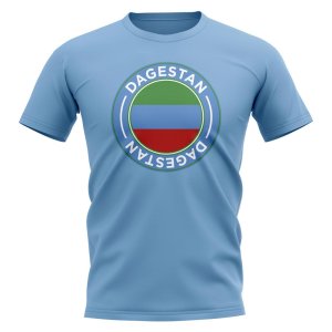 Dagestan Football Badge T-Shirt (Sky) Dagestan Football Badge T-Shirt (Sky)