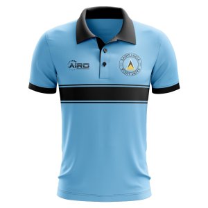 Saint Lucia Concept Stripe Polo Shirt (Sky) - Kids