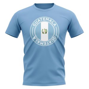 Guatemala Football Badge T-Shirt (Sky)