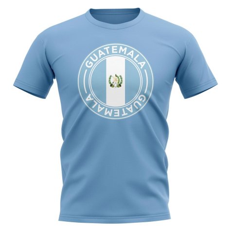 Guatemala Football Badge T-Shirt (Sky)