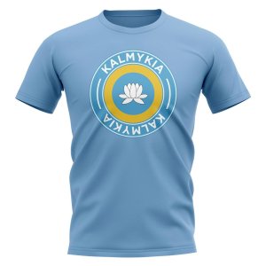 Kalmykia Football Badge T-Shirt (Sky) Kalmykia Football Badge T-Shirt (Sky)