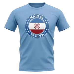 Mari El Football Badge T-Shirt (Sky) Mari El Football Badge T-Shirt (Sky)