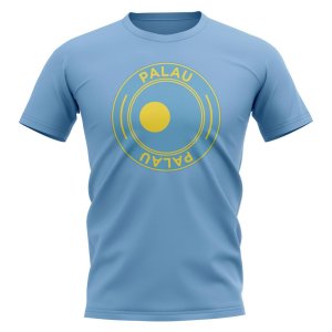 Palau Football Badge T-Shirt (Sky)