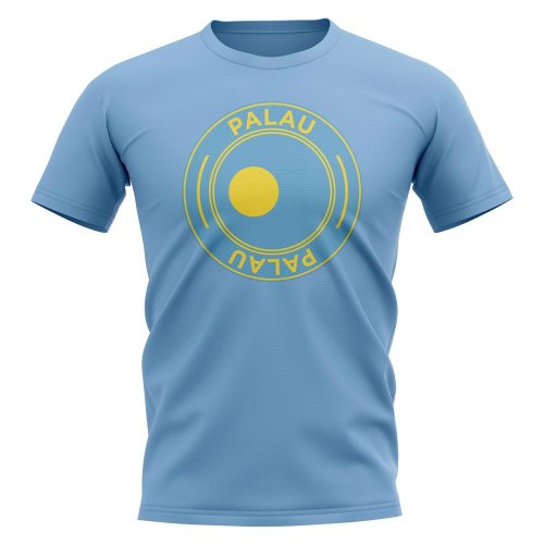 Palau Football Badge T-Shirt (Sky)