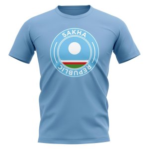 Sakha Republic Football Badge T-Shirt (Sky) Sakha Republic Football Badge T-Shirt (Sky)