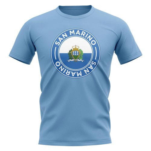 San Marino Football Badge T-Shirt (Sky)