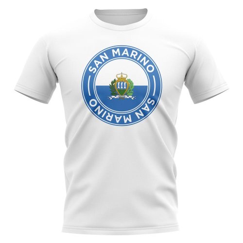 San Marino Football Badge T-Shirt (White)